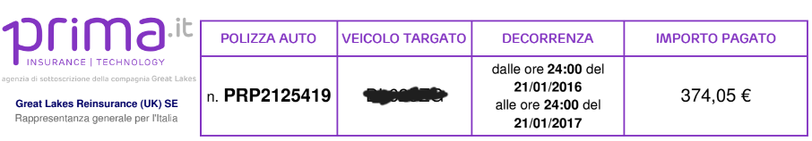 Assicurazione Prima Fattura